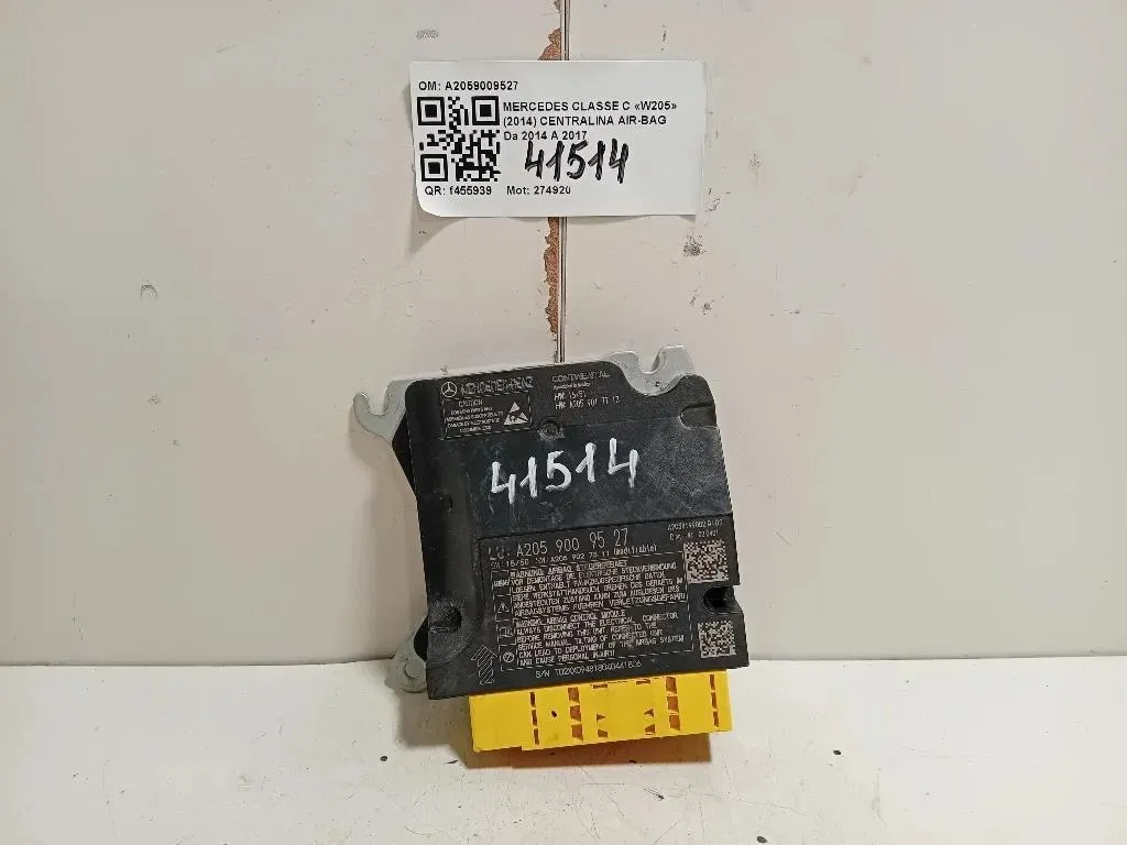 Centralina Air-bag A2059009527 Mercedes Classe C W205 2014