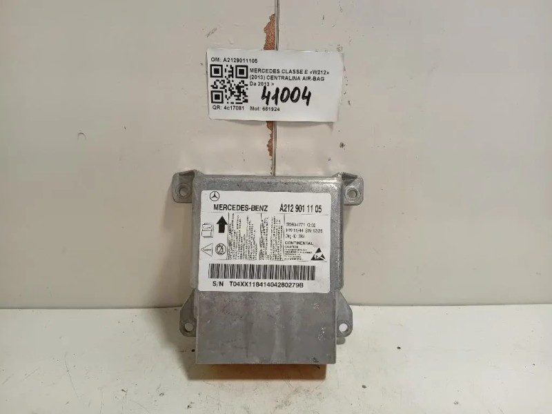 Centralina Air-bag A2129011105 Mercedes Classe E W212 2013