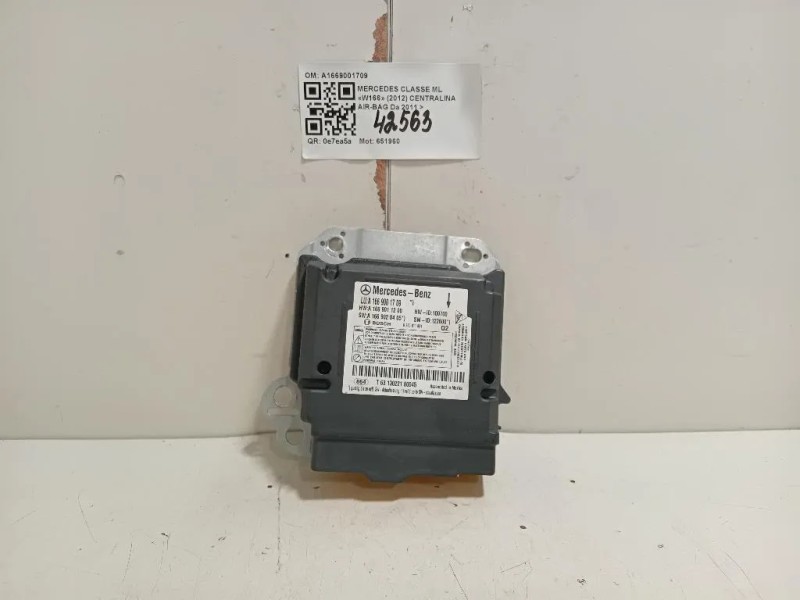 Centralina Air-bag A1669001709 Mercedes Classe ML W166 2012