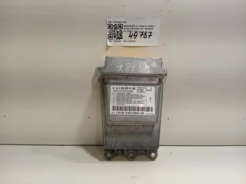 Centralina Air-bag A0048201326 Mercedes Classe S W221 2006