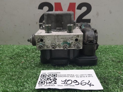 ABS Gruppo ANT 476601H20A Nissan Micra IV 2011