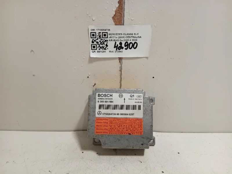 Centralina Air-bag 1718204726 Mercedes Classe SLK R171 2008
