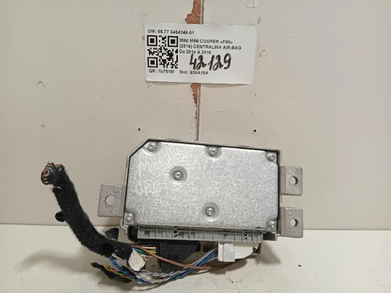Centralina Air-bag 6577 3454346-01 Mini MINI Cooper F55 2014