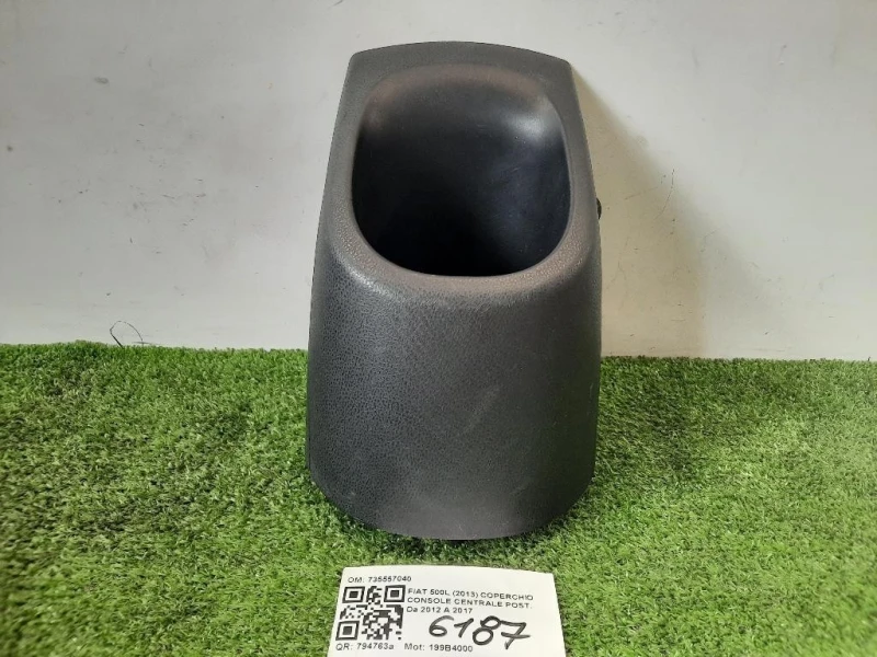 Coperchio Console Centrale POST 735557040 TUNNEL PORTABICCHIERI Fiat 500L 2013