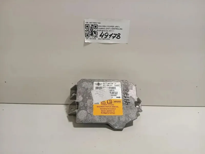 Centralina Air-bag 65779807168 Mini MINI Cooper R57 Cabrio 2007