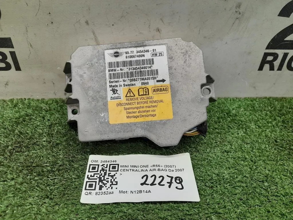 Centralina Air-bag 3454346 Mini MINI ONE R56 2007