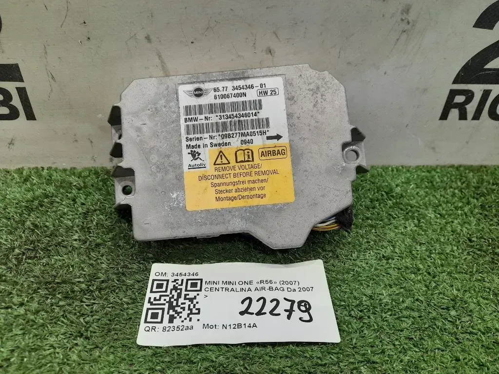 Centralina Air-bag 3454346 Mini MINI ONE R56 2007