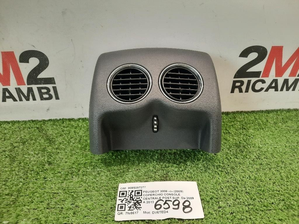 Coperchio Console Centrale Postsup 9685097277 Peugeot 3008 I 2009