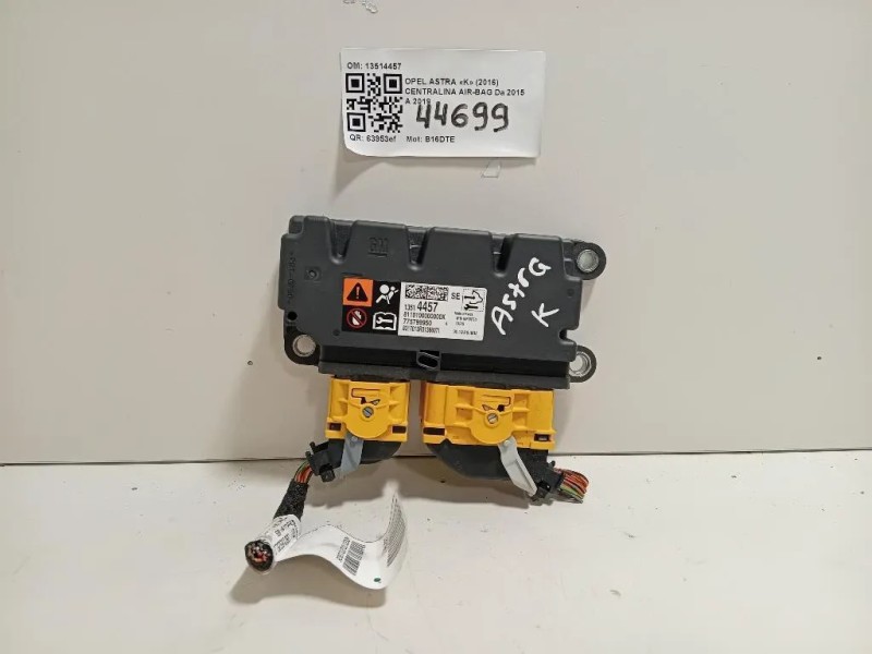 Centralina Air-bag 13514457 Opel Astra K 2016