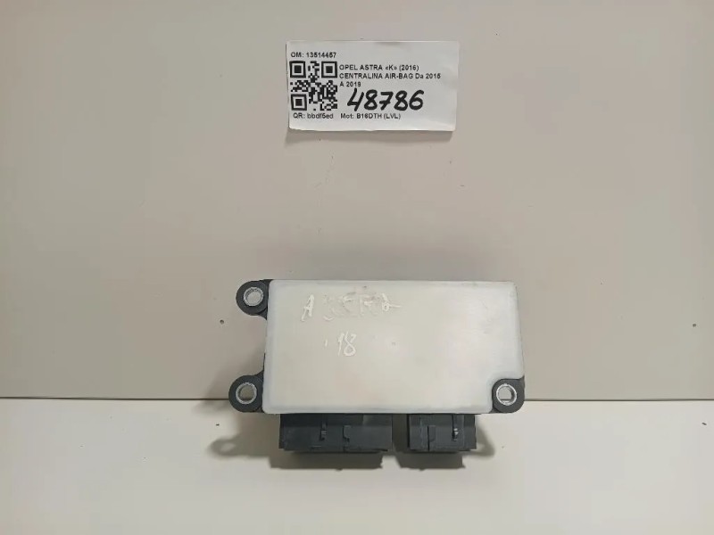 Centralina Air-bag 13514457 Opel Astra K 2016