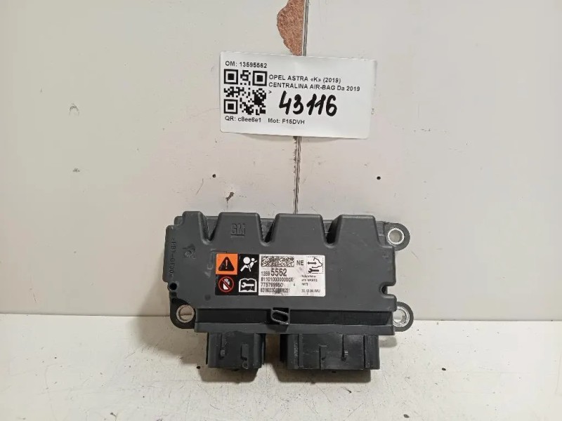 Centralina Air-bag 13595562 Opel Astra K 2019