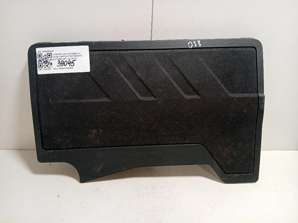 Coperchio Insonorizzante Motore 9825492380 Citroen DS3 Crossback 2018