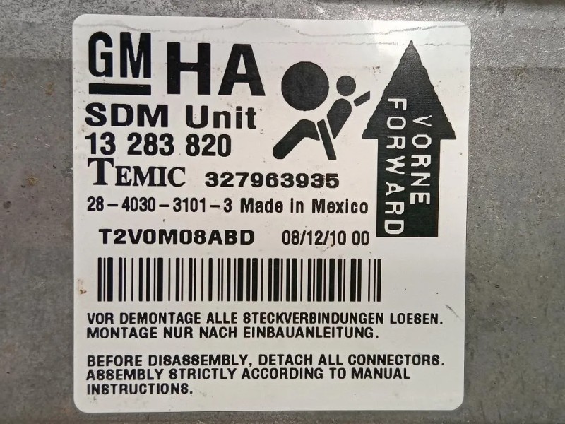 Centralina Air-bag 13283820 Opel Corsa D 2011