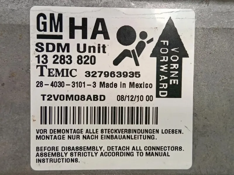 Centralina Air-bag 13283820 Opel Corsa D 2011