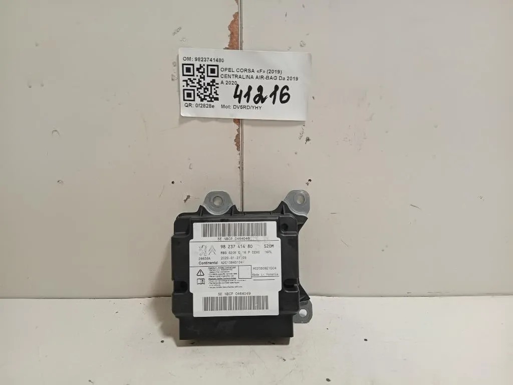 Centralina Air-bag 9823741480 Opel Corsa F 2019