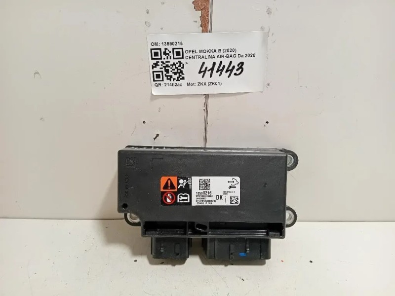 Centralina Air-bag 13590216 Opel Mokka B 2020