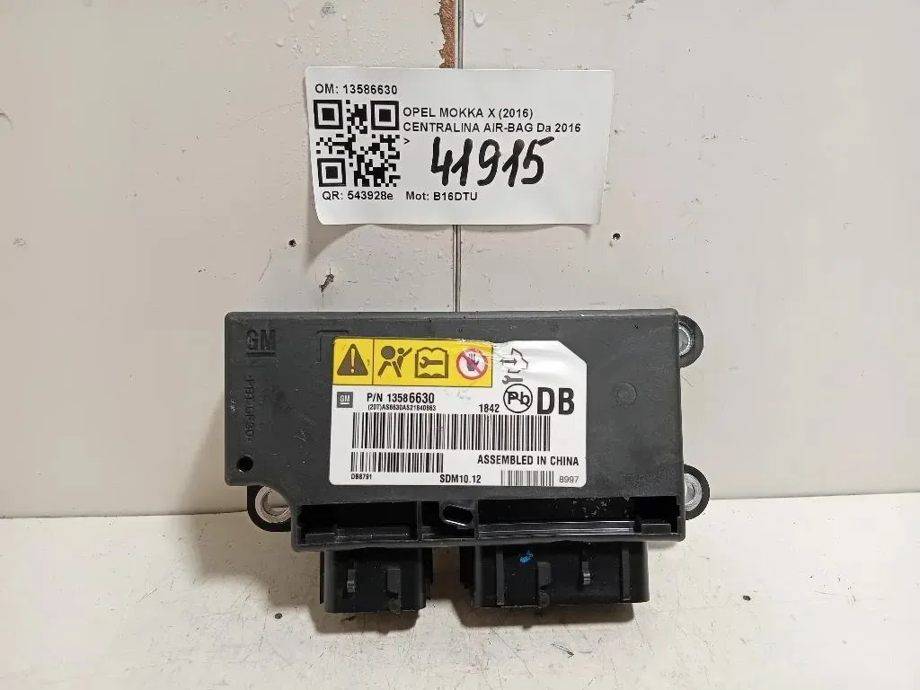 Centralina Air-bag 13586630 Opel Mokka X 2016