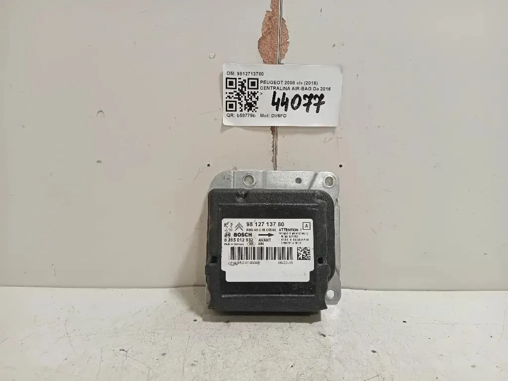 Centralina Air-bag 9812713780 Peugeot 2008 I 2016