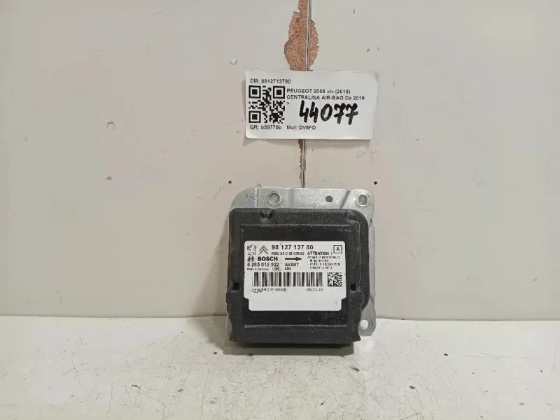 Centralina Air-bag 9812713780 Peugeot 2008 I 2016