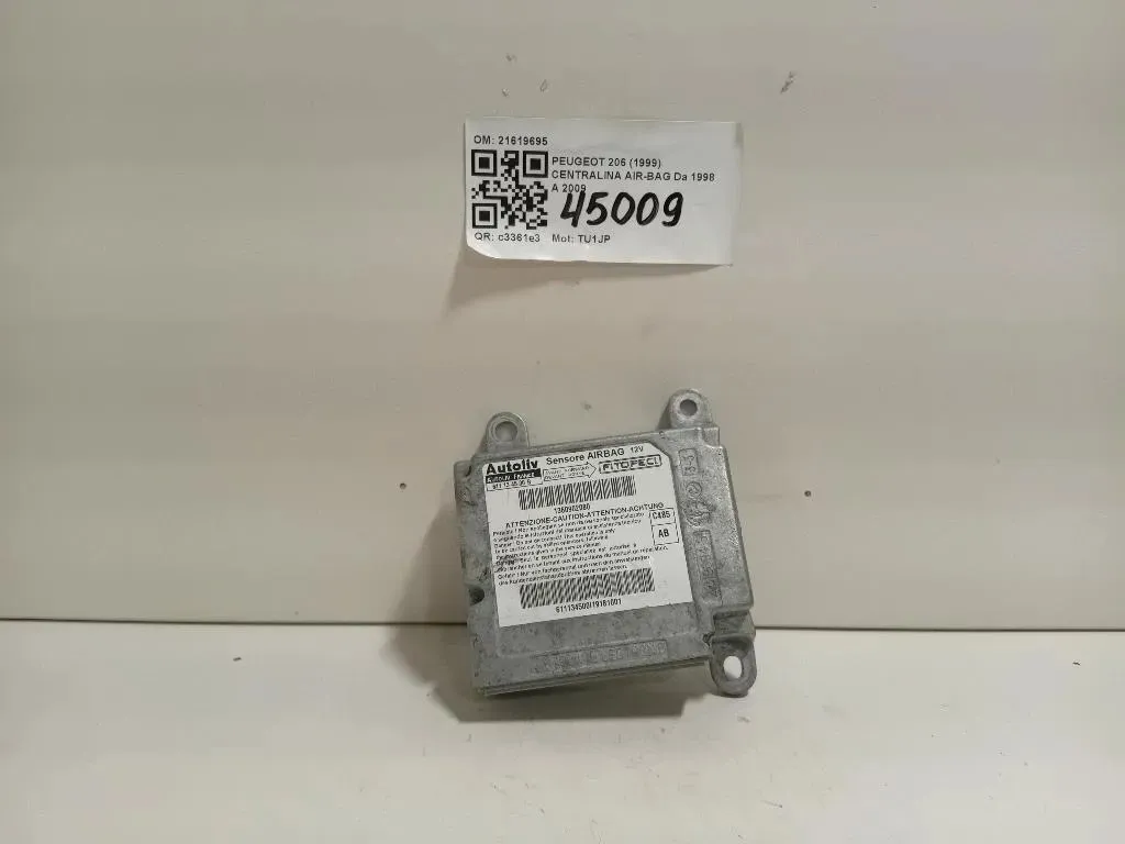 Centralina Air-bag 21619695 Peugeot 206 1999