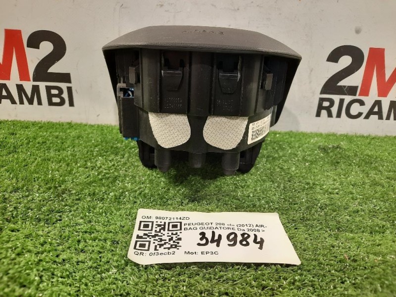Air-bag Guidatore 98072114ZD Peugeot 208 I 2012