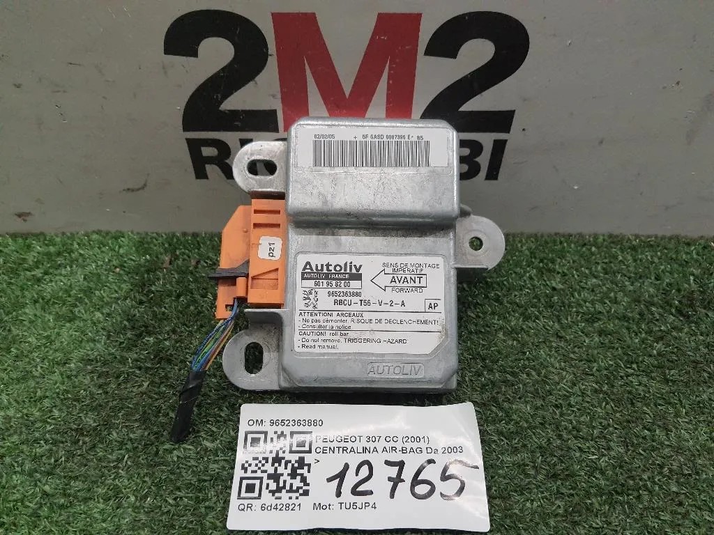 Centralina Air-bag 9652363880 Peugeot 307 CC 2001