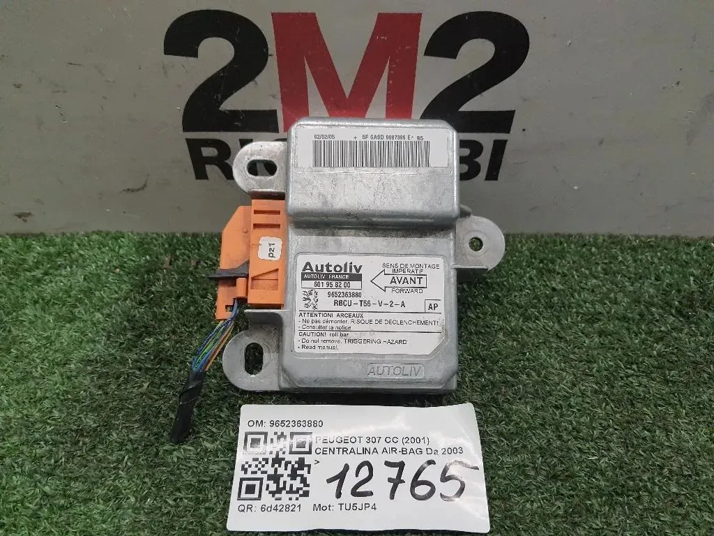 Centralina Air-bag 9652363880 Peugeot 307 CC 2001