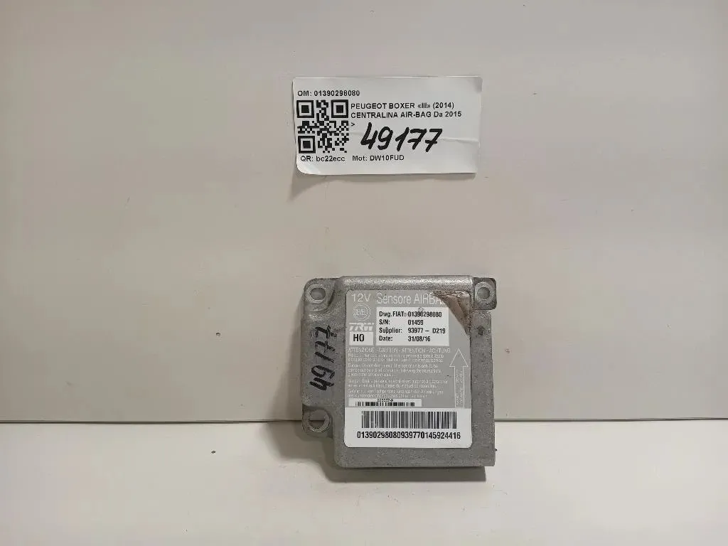 Centralina Air-bag 01390298080 Peugeot Boxer III 2014