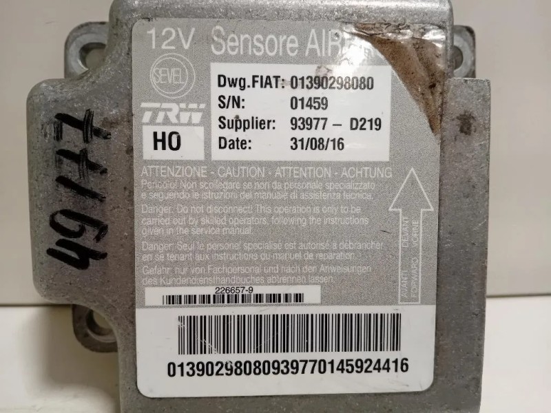 Centralina Air-bag 01390298080 Peugeot Boxer III 2014