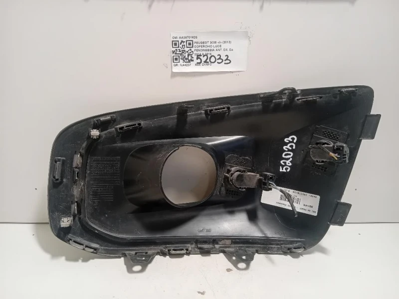 Coperchio LUCE Fendinebbia ANT DX AA36701625 Peugeot 3008 I 2013