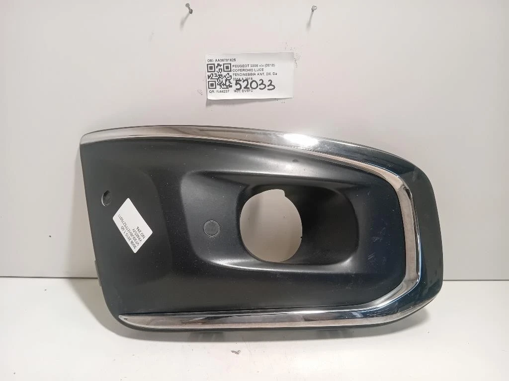 Coperchio LUCE Fendinebbia ANT DX AA36701625 Peugeot 3008 I 2013