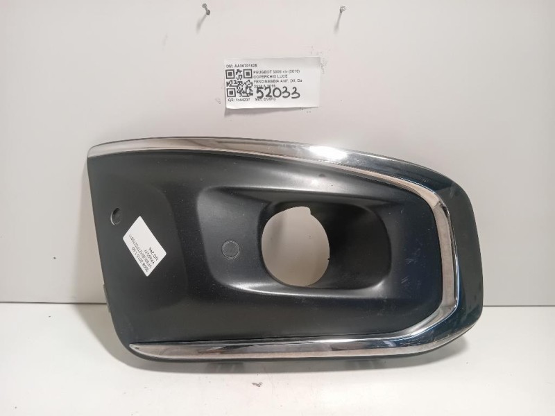 Coperchio LUCE Fendinebbia ANT DX AA36701625 Peugeot 3008 I 2013