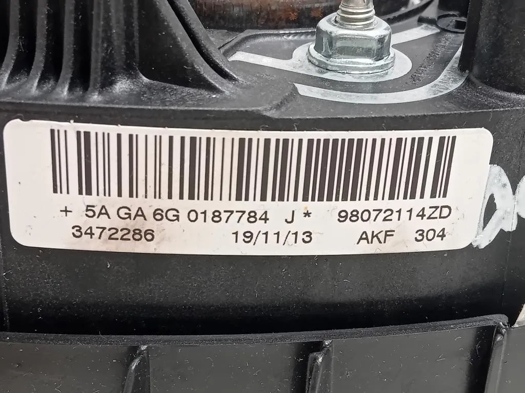 Air-bag Guidatore 01048913 Peugeot 208 I 2012