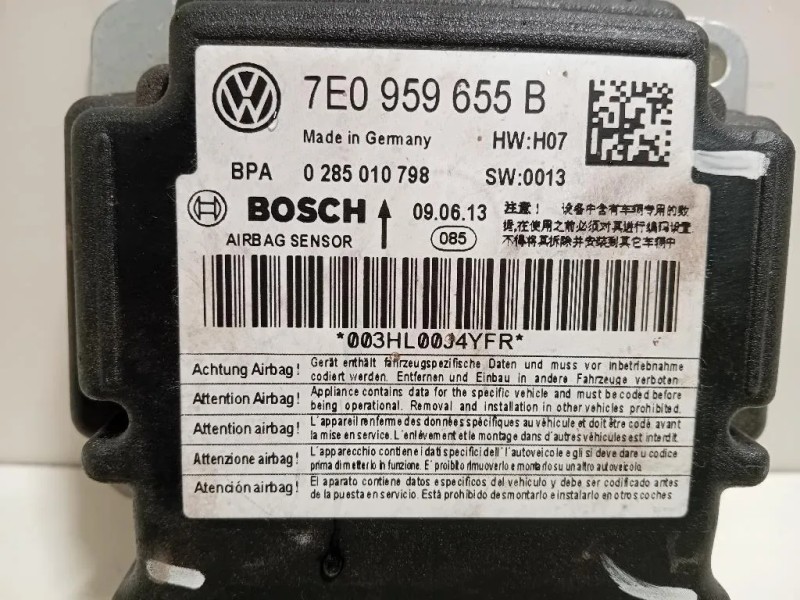 Centralina Air-bag 7E0 959 655 B Volkswagen Caddy IV 2011