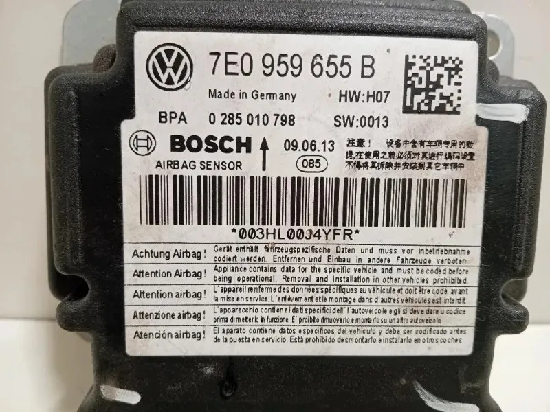 Centralina Air-bag 7E0 959 655 B Volkswagen Caddy IV 2011