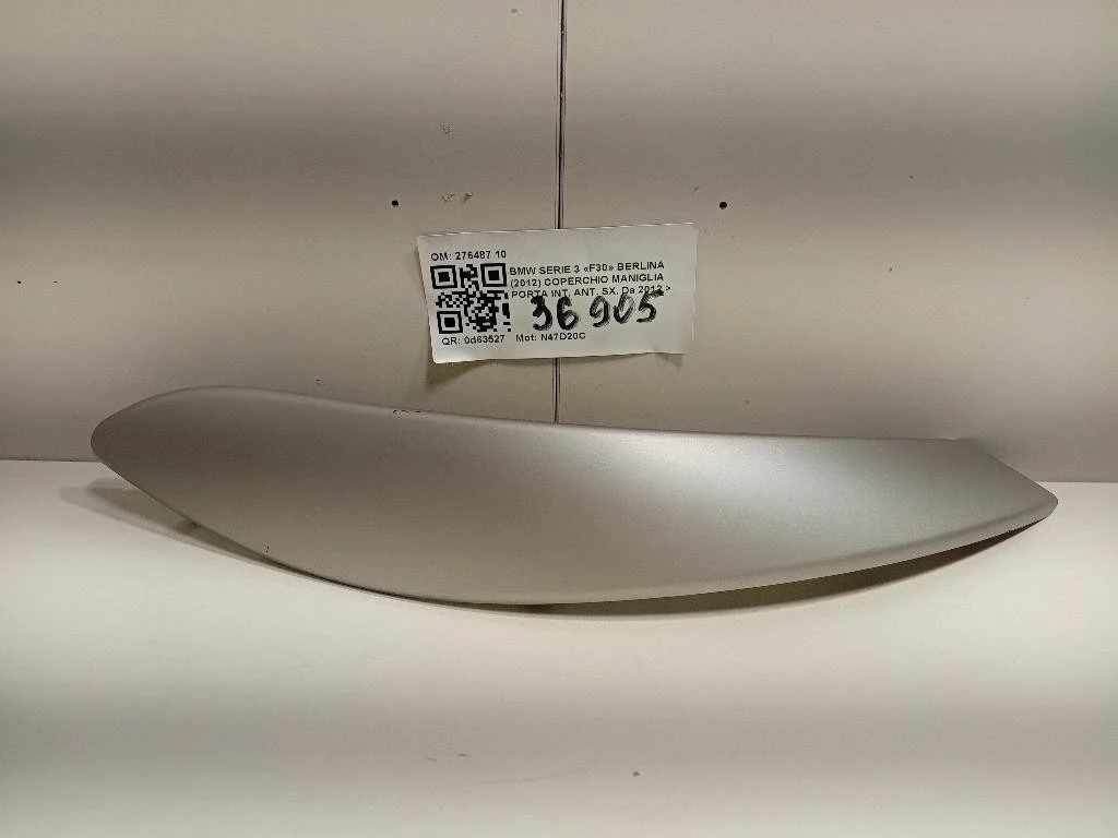 Coperchio Maniglia Porta INT ANT SX 276487 10 Bmw Serie 3 F30 Berlina 2012
