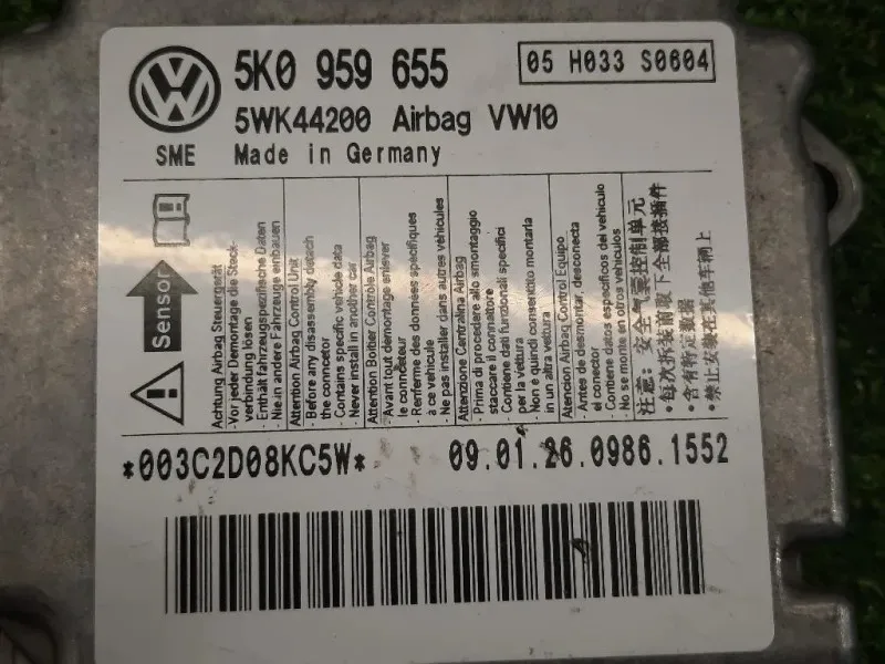Centralina Air-bag 5K0959655 Volkswagen GOLF VI 2009