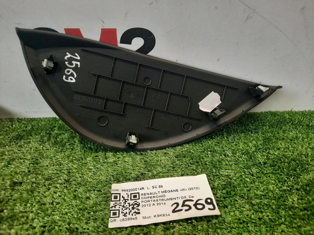 Coperchio Portastrumenti DX 689200014R Renault Mégane III 2012