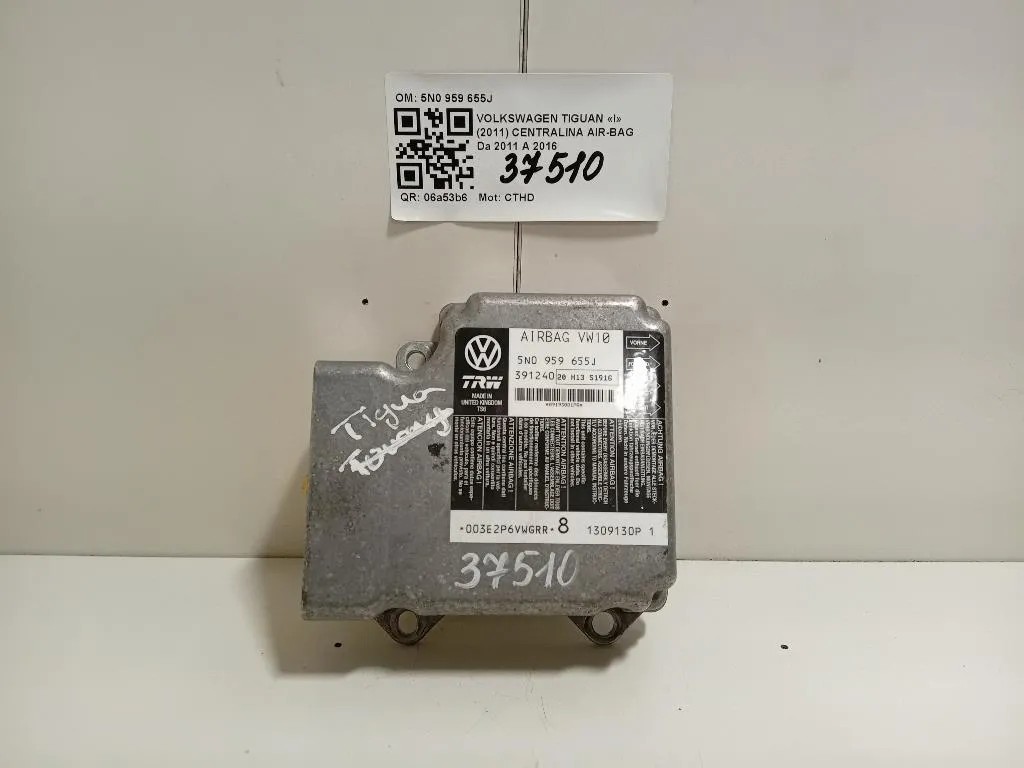 Centralina Air-bag 5N0 959 655J Volkswagen Tiguan I 2011
