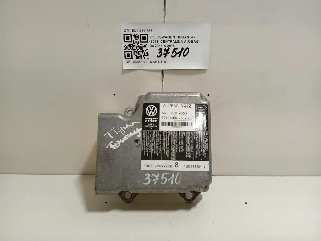 Centralina Air-bag 5N0 959 655J Volkswagen Tiguan I 2011