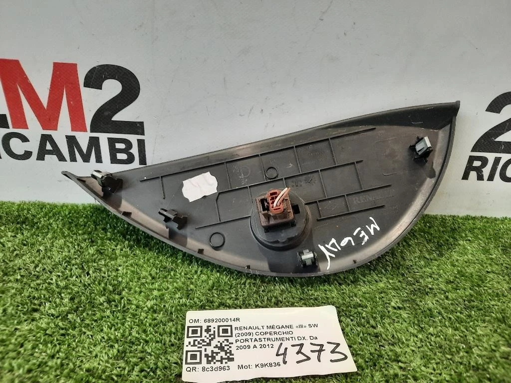 Coperchio Portastrumenti DX 689200014R Renault Mégane III SW 2009