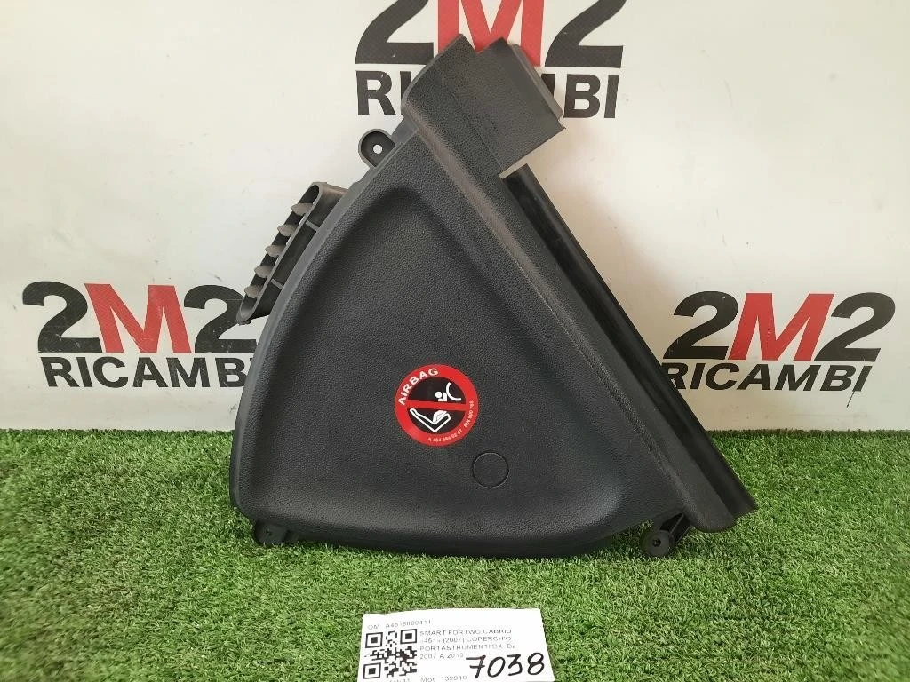 Coperchio Portastrumenti DX A4516800411 PORTASTRUMENTI DX Smart Fortwo Cabrio 451 2007