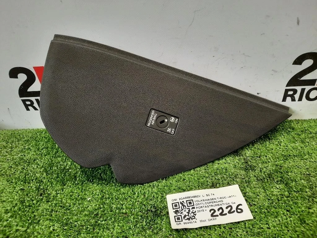 Coperchio Portastrumenti DX 2GA85824882V Volkswagen T-roc 2017