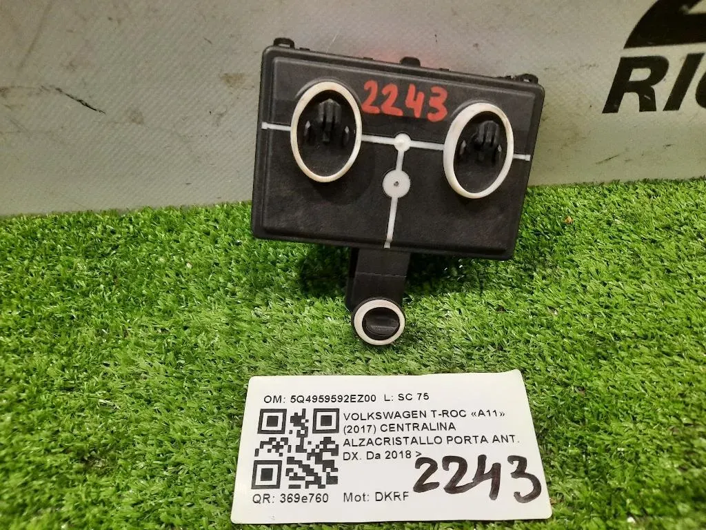 Centralina Alzacristallo Porta ANT DX 5Q4959592EZ00 Volkswagen T-roc 2017