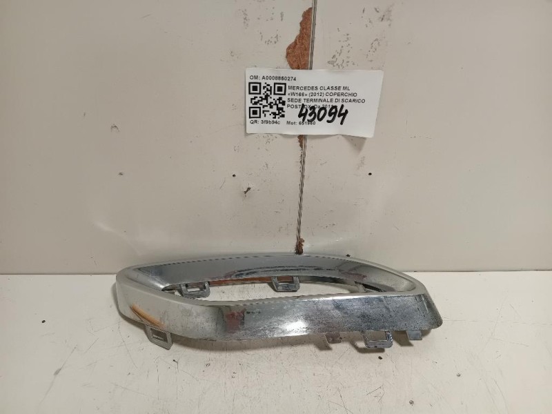 Coperchio SEDE Terminale DI Scarico POST DX A0008850274 Mercedes Classe ML W166 2012