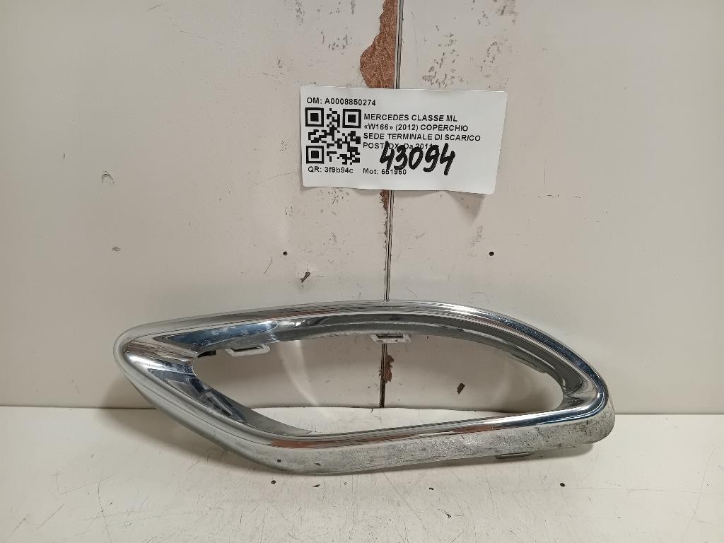Coperchio SEDE Terminale DI Scarico POST DX A0008850274 Mercedes Classe ML W166 2012