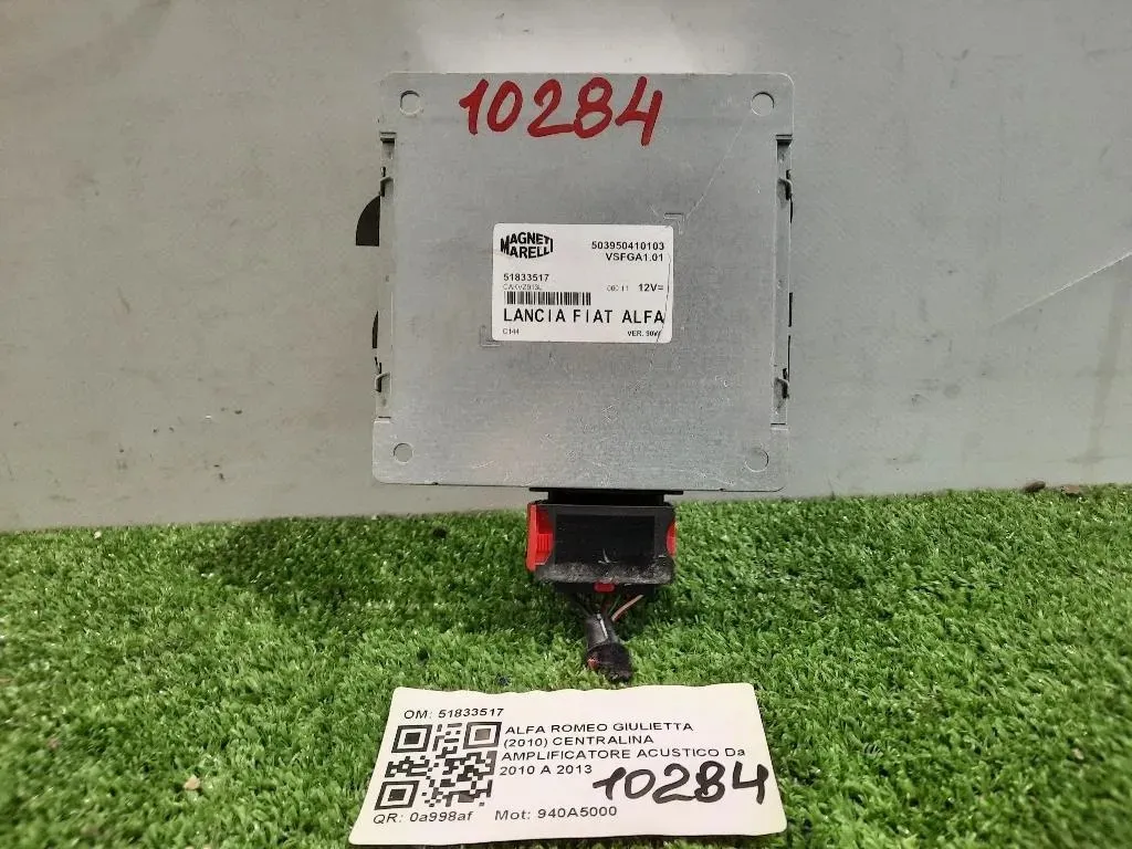 Centralina Amplificatore Acustico 51833517 Alfa Romeo Giulietta 2010