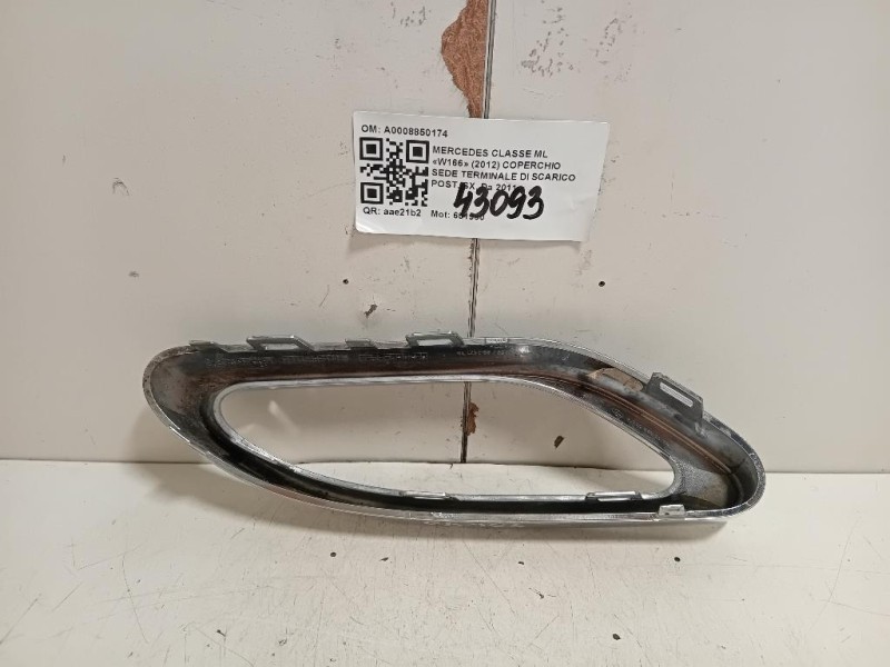 Coperchio SEDE Terminale DI Scarico POST SX A0008850174 Mercedes Classe ML W166 2012