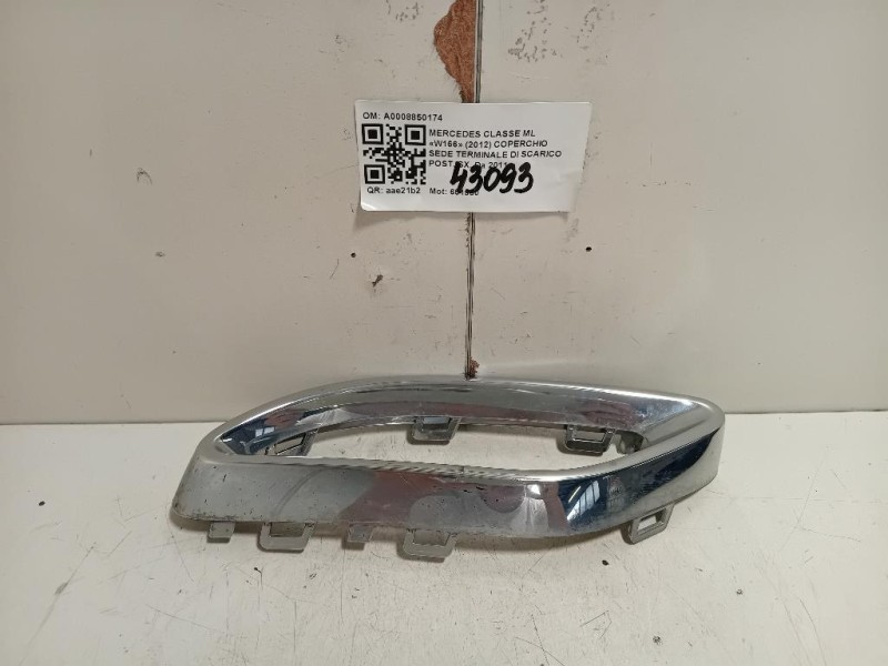 Coperchio SEDE Terminale DI Scarico POST SX A0008850174 Mercedes Classe ML W166 2012
