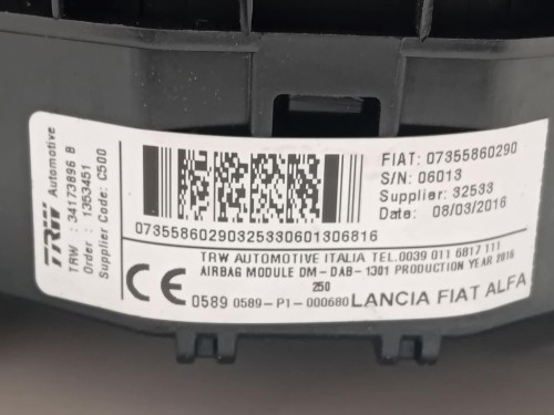 Air-bag Guidatore 34173896 B Peugeot Boxer III 2014